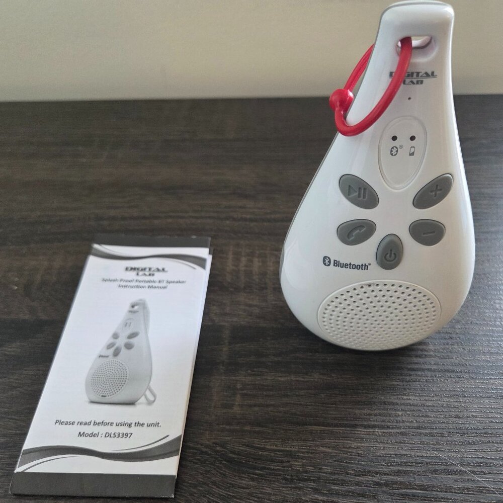 Splash-proof Portable/Shower Bluetooth Speaker